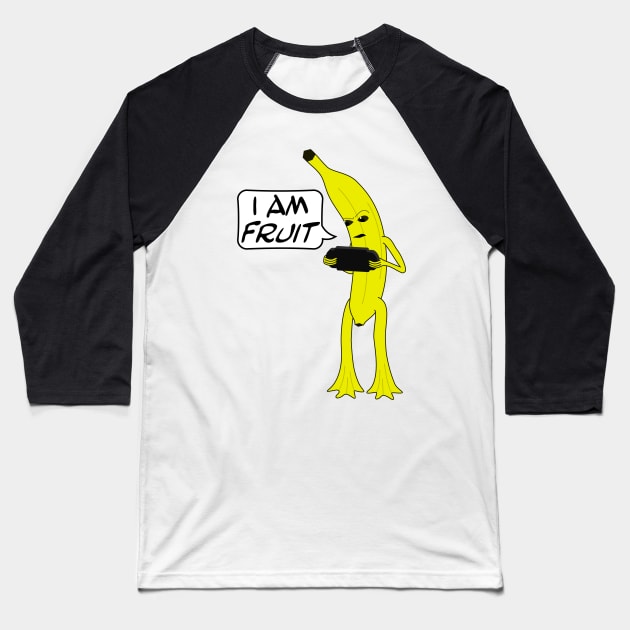 I am Fruit Baseball T-Shirt by GrumpyVulcan